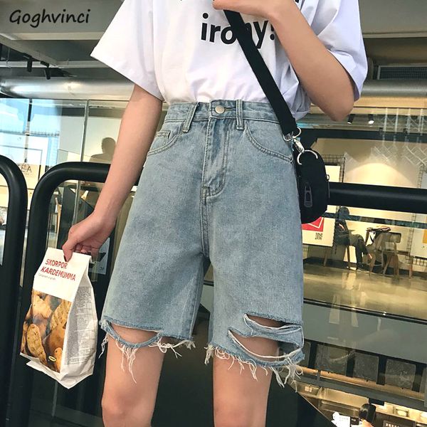 

shorts women trousers holes solid ripped fur-lined chic womens all-match loose ins hip-hop street style harajuku denim short new, White;black