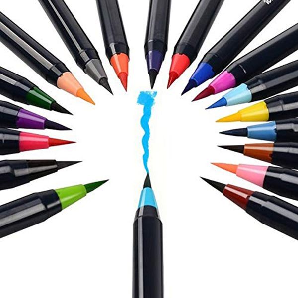 

water color art pens brush pen drawing school lettering pen color coloring calligraphy soft watercolor brush set