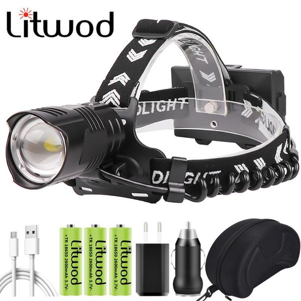 

headlamps the most brightest xhp90.2 zoom led head lamp 3pcs 18650 battery power bank 7800mah headlamp usb rechargeable headlight litwod