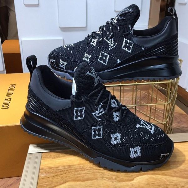 

fashion air mens casual shoes with box, breathable sports basketball platform shoes leather sneakers mens tennis shoes runner sneaker 11, Black