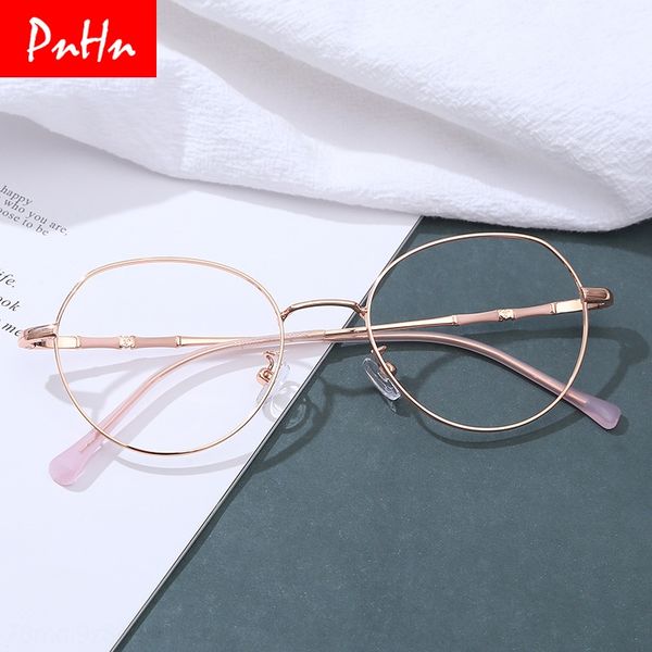 

2019 new 52300 korean frame women's fashion multilateral glasses frame web red metal plain glasses, Silver