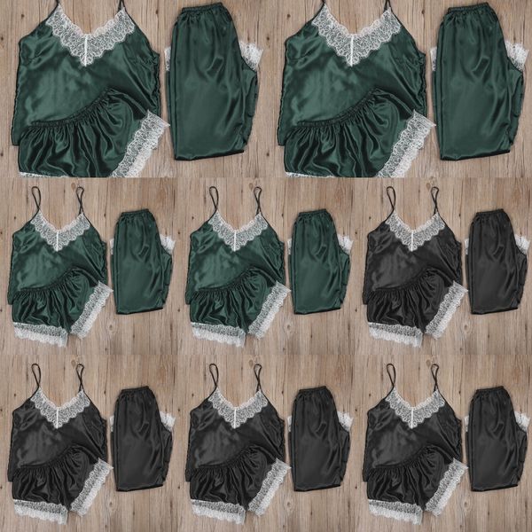 

2fhhz simulation imitation silk large size home m020 underwear pajamas simulation pajamas imitation silk nightgown large size home underwea, Black;white