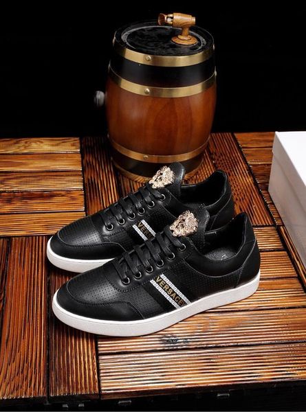 

2020-2019d italian men's designer shoes casual shoes and suede sneakers green red striped casual designer sports shoelace box, size 38