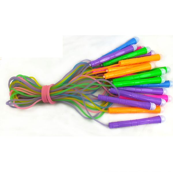 

py4hp frosted crystal rope skipping cute jelly color rubber long rope youth fragrance office length adjustable crystal perfume perfume