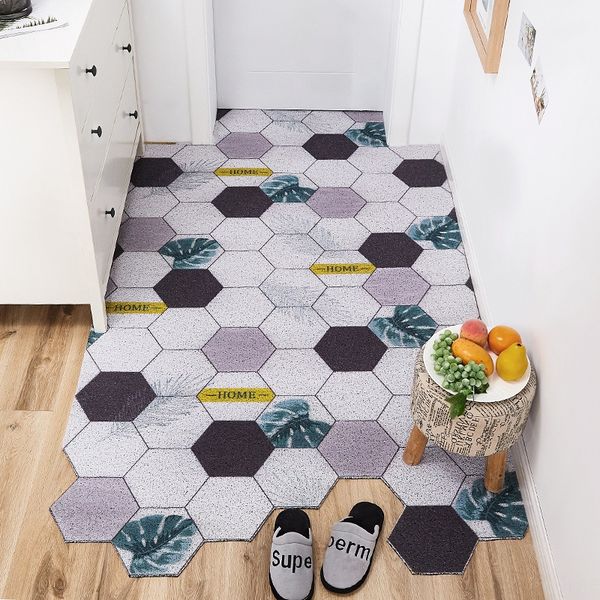 

nordic door carpet mat entrance door mat household entrance hall carpet anti-slip cutting silk ring pedal