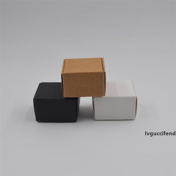 

500pcs 3.7x3.7x2cm black paper box, with white , ship to usa by ups