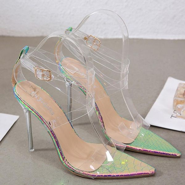 

fashion women peep toe thin heels pvc upper cross scale like sole shoes toes womens party shoes nightclub pvc heels, Black