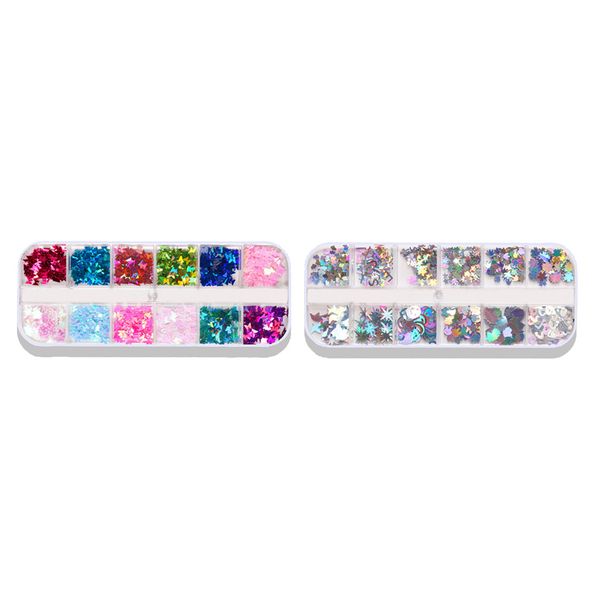 

красочные nail art блеск блестка фольга хлопья уход за ногтями декоративная