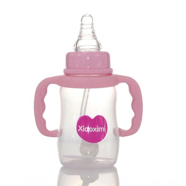 

milk milk bear label with handle baby bottle anti-flatulence pp baby bottle 150m