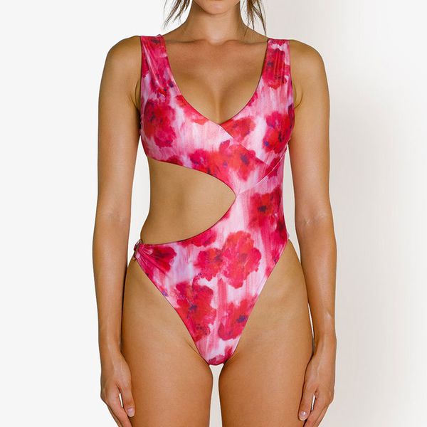 

new one-piece swimsuit bikini one-piece swimsuit always printed swim