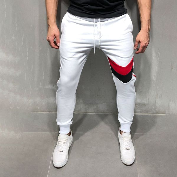 

мода мужских спортивных штаны 2020 новых jogger мужских брюки случайного фитнес спортивной бодибилдинг брюки одежда, Black