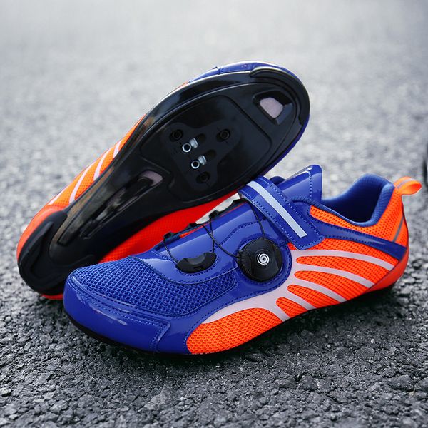 

road bike with lock riding shoes hard soled men's mountain bike professional lock shoes women's bicycle flat, Black