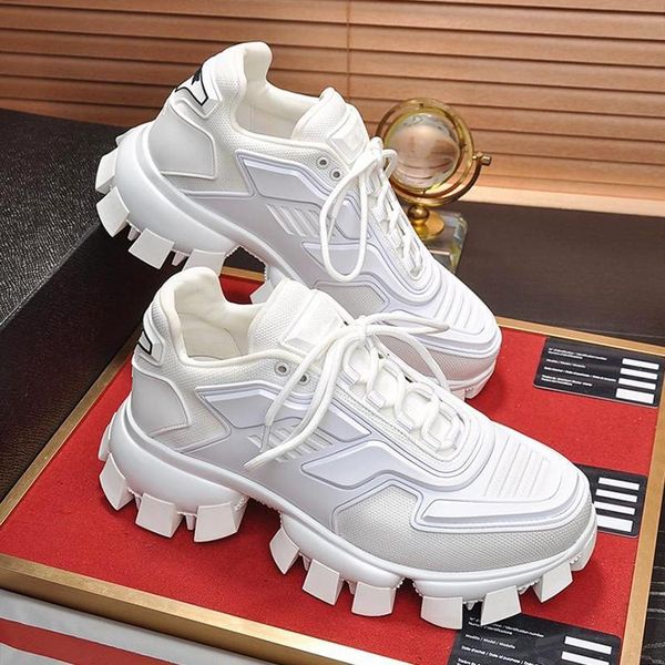 

lightweight cloudbust thunder knit sneakers mens shoes fast delivery herren sportschuhe luxury shoes lace -up casual men shoes, Black