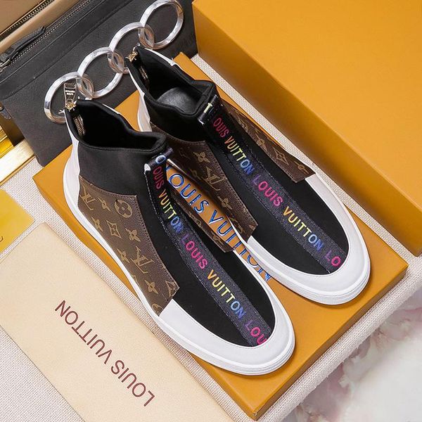 

new fashion men shoes ankle boots france style zipper motorcycle suede high classic men boots causal luxury plus size bottes hommes hot, Black