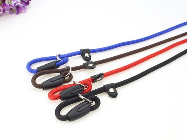 

2020 nylon pet p rope pull resistant pet chain leads puppy dog training leash dog chain