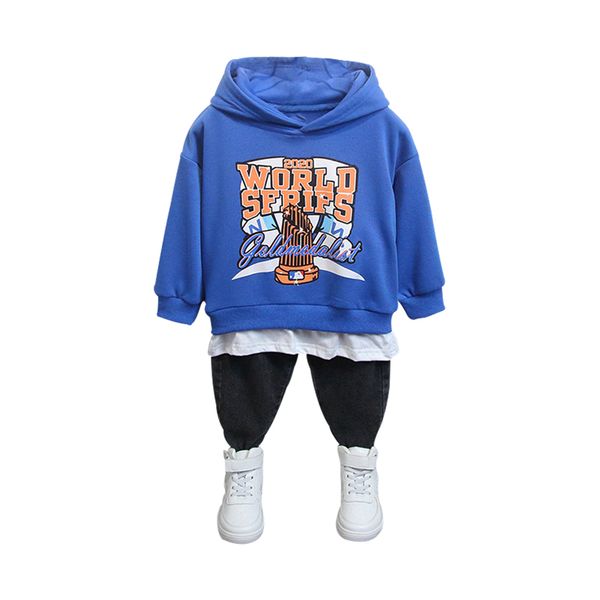 

boys letter clothes outfits children sets cotton sweatshirts for baby suits children clothing outfits in kids boys hoodies sets, White