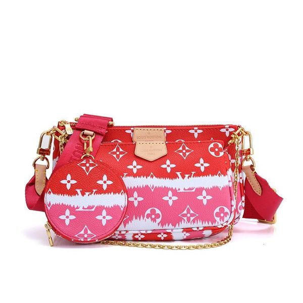 

classic style womens leather zipper shoulder bags luxury designer crossbody bag trend type chain lady messenger bags handbag