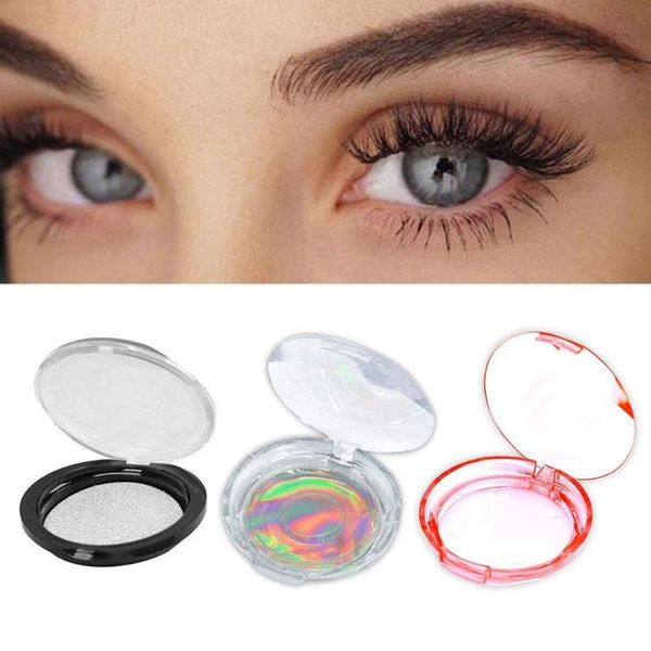 

кристалл круглого магнитного lashes коробка очистить ресницы упаковки box case акриловой ресницы контейнер для хранения падение-доставки в м