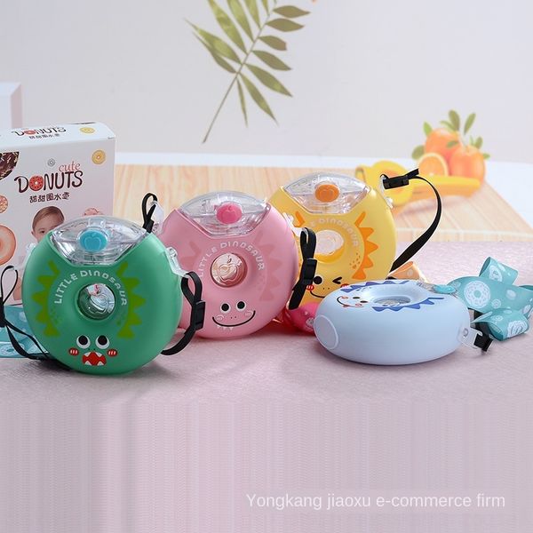 

new kettle straw creative internet red tiktok doughnut cup children's infant straw portable kettle