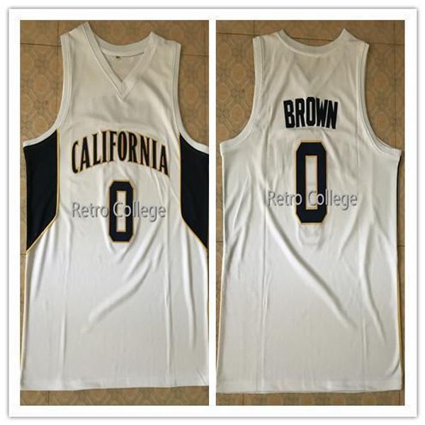 

2018 новый # 0 джейлен браун california college basketball джерси прошитого сшивание подгонять любое имя и п xs-6xl жилета трикотажных издел, Gray