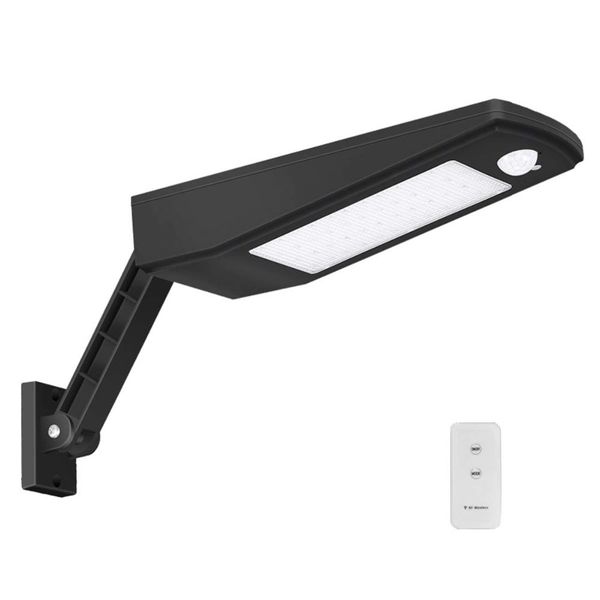 

48leds 900lm outdoor solar led wall light security night lighting wireless dusk to dawn motion sensor lamp remote controlled