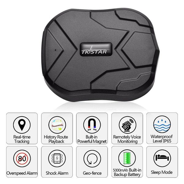 

new waterproof real time gps tracker magnetic anti-theft tracking device car locator