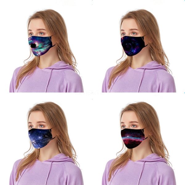 

fasion print fa-mask for protection for adults wit 2 1pcs filters cotton mout fa maskswasable and reusable maskking#214