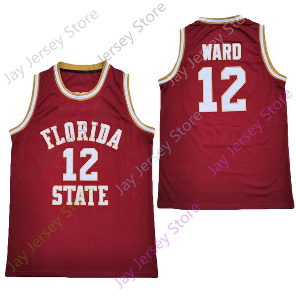 

2020 new ncaa florida state seminoles fsu jerseys 12 ward college basketball jersey red size youth all stitched, Black;red