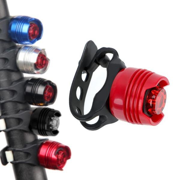 

leepee helmet red white led flash lights bike front rear tail plastic safety warning lamp cycling light