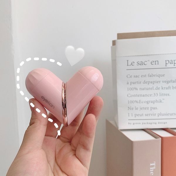 

gdizq invisible case glasses case storage glasses box portable super cute cute heart-shaped kaida eyekan dual care partner contact lens stor, Blue