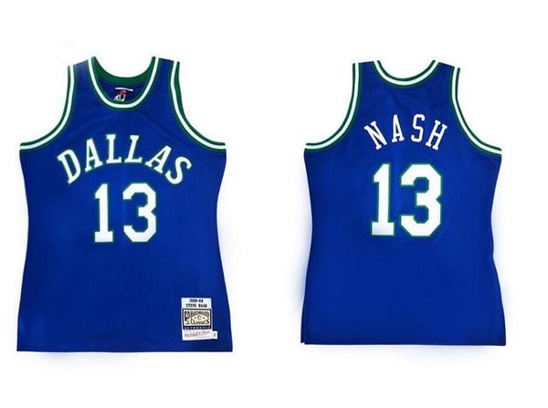 

мужская баскетбольная даллас mavericks 13 steve nash mitchell ness 1998-99 hardwoods classics аутентичный джерси, Black;red