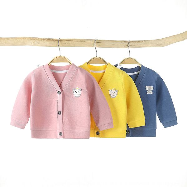

autumn 2020 new cardigan coat baby boy girl baby child long sleeve knitwear knitwear kid top, Blue