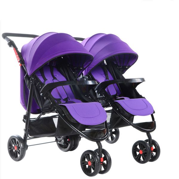 

twin stroller detachable double triplets multiple fold twin stroller