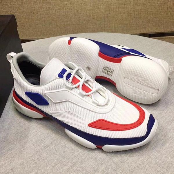 

knit fabric cloudbust sneakers mens shoes drop ship comfortable footwears plus size low men shoes scarpe da uomo, Black