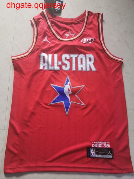 

men's #0 russell westbrook red 2020 all-star gamefinished jersey, Gray