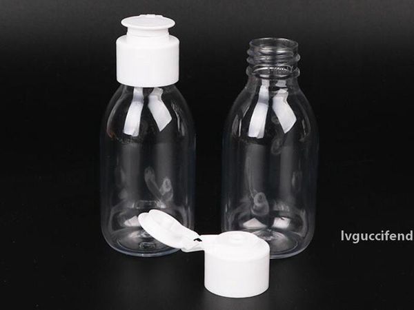 

50ml portable emulsion sub-bottle transparent clamshell cosmetic bottle shower gel trial transparent empty bottle
