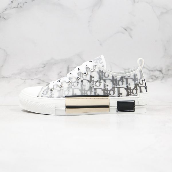 

20ss b23 косой high low top sneakers марочные платформа obliques техническая кожа люкс мужская обувь женская мода кроссовки siz