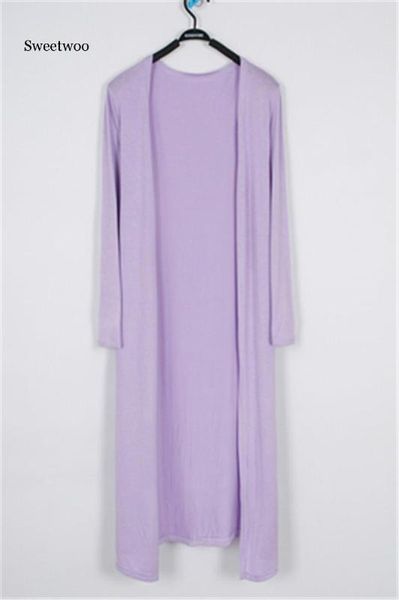 

корейский 2020 женщин вскользь длинный хлопок свитер кардиган soft удобный strong простой твердая свободный размер свободный тонкий кардиган, White