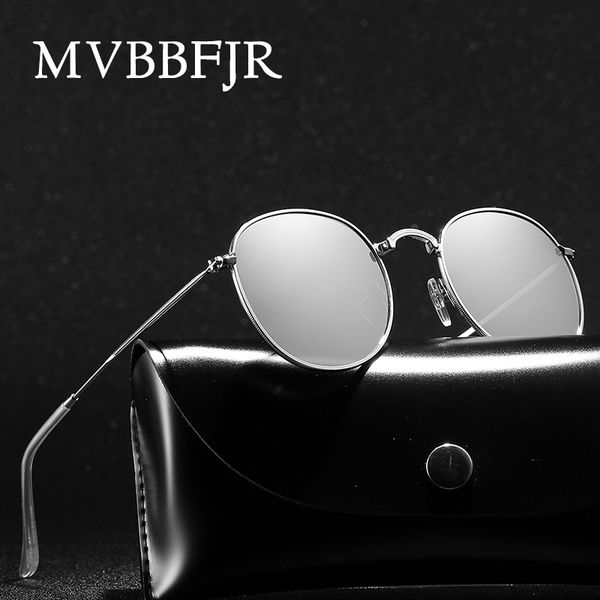 

mvbbfjr мода овальном мужчины женщины поляризованные очки вождения shade зеркало ins stlye металла очки ретро vintage солнцезащитные очки uv, White;black