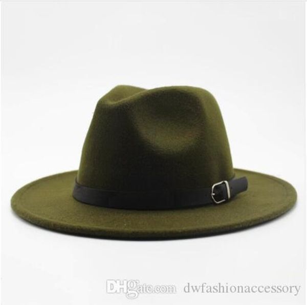 

зима осень имитация шерстяной женщины мужчины ladies fedoras top jazz hat european american round caps котелках, Blue;gray