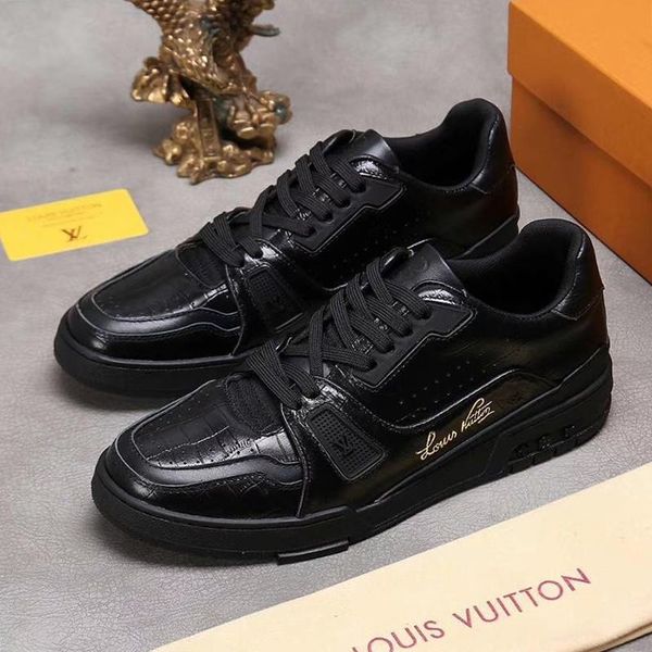 

new mens shoes outdoor athletic mens shoes daily runner platform sneaker flat casual shoes for men chaussures pour hommes luxury trainer sne, Black