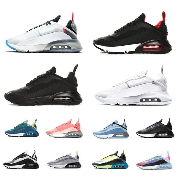 

2090 men women runing shoes navy light blue lava glow triple black white pure platinum be true grape green camo 2090s sport sneakers