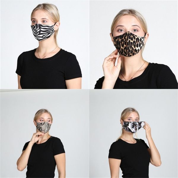 

леопардовый камуфляж респираторы пыл змеиного многоразового mascarilla дыхания дышащий рот маска good looking hot sale 5 3wh e2
