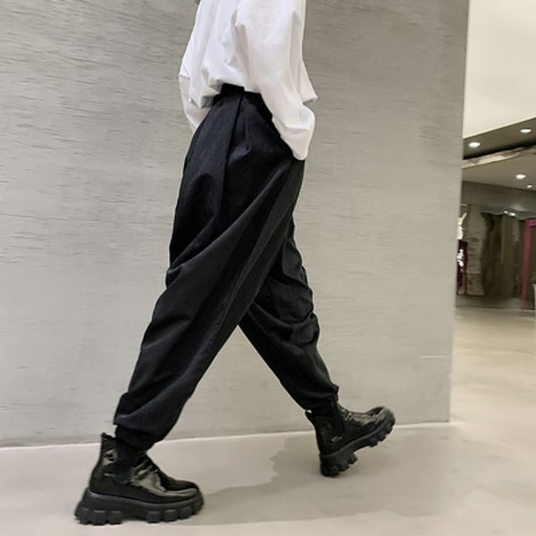 

boxer shorts, cool slacks, breathable baggy knickers, haren, spring / summer style, dark men's personalities, Black