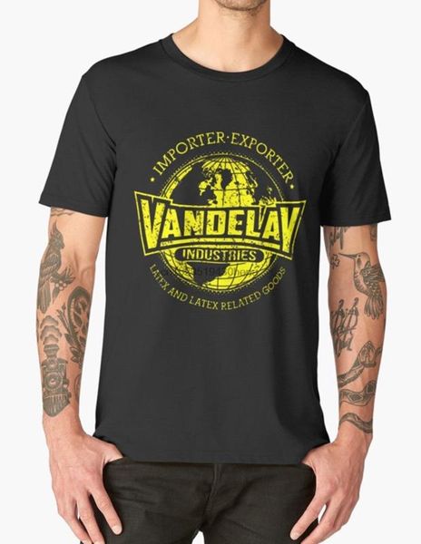 

100% cotton sports tee mens seinfeld t shirt vandelay industries, White;black