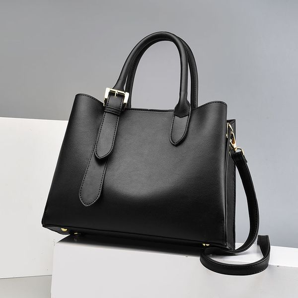 

new casual ladies pu leather solid oblique bag atmospheric mother handbag large capacity soft skin single shoulder bag
