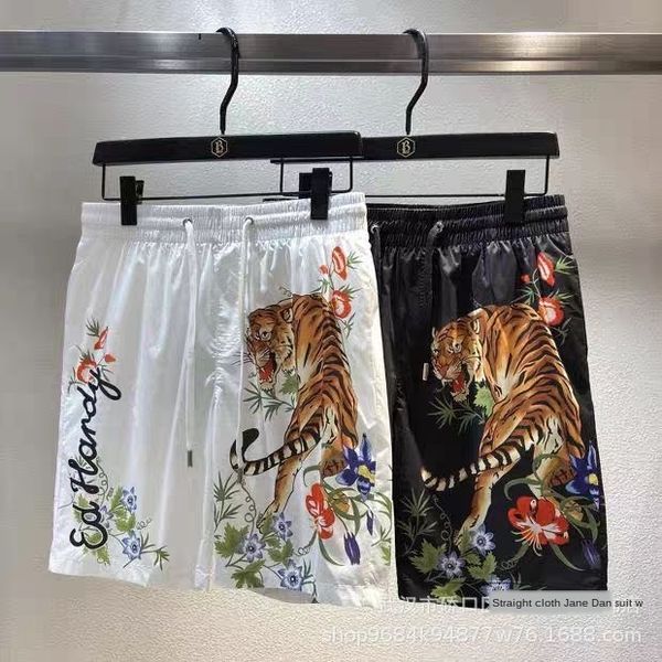 

men's shorts beach pants five-point shorts 2020 korean fashion print loose beach pants fashion
