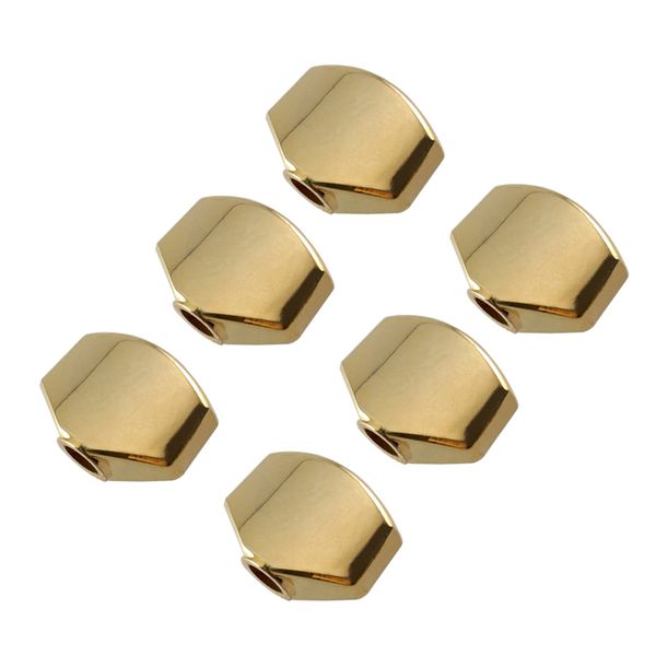 

6 pieces zinc alloy guitars tuning peg knobs button small square gold