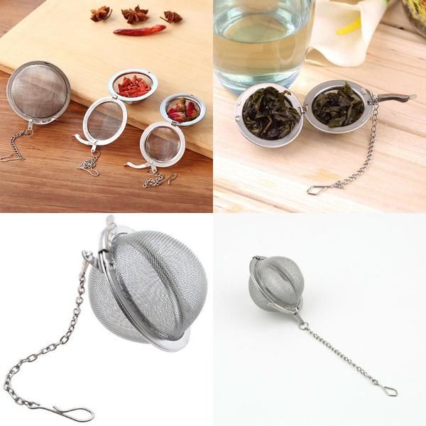 

new stainless steel sphere locking spice tea ball strainer mesh infuser tea strainer filter infusor tore2010 zslif
