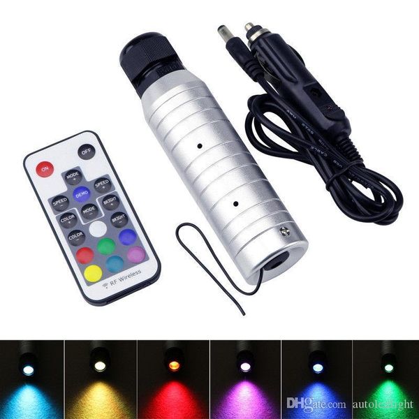 

car use dc12v 6w rgb led fiber optic star ceiling kit light led 0.75m 2m